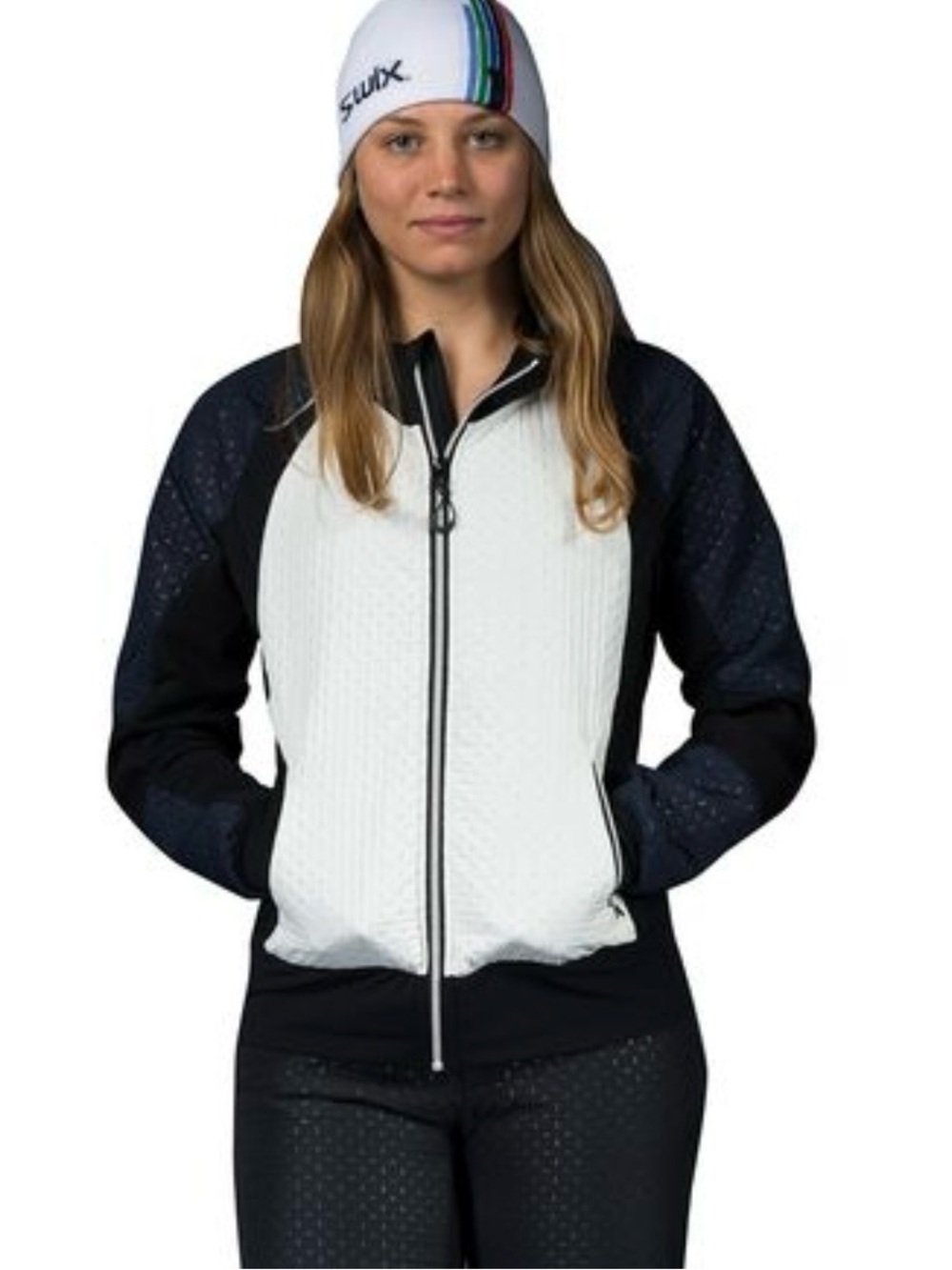 Swix Women’s Menali Black & White Quilted Waterproof XC Ski Jacket